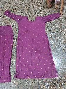 Purple Kurta Set