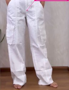 White Cargo Pants