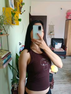 Coffee Brown Tank Top
