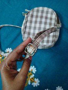 Cute Plaid Crossbody Bag