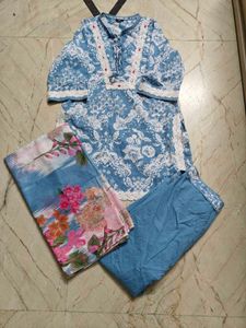 Floral Print Kurta with farshi salwar