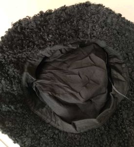 Black Fuzzy Bucket Hat