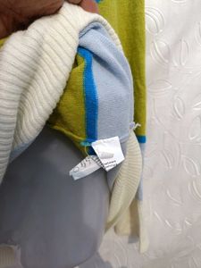 Unisex Imported Striped Knit Sweater