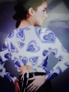 Y2K Heart Print Crop Top🎀