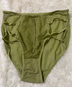 Olive Green Cotton Panties