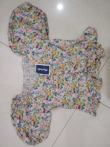 Floral Puff Sleeve Top