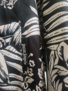 Palm Angels Jungle Parrot Bowling Loose Fit Shirt