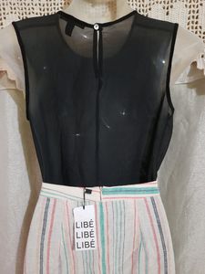 Set Of Mango Top &amp; High Waist Skirt
