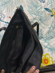 Black Tote Bag with Shoulder Strap