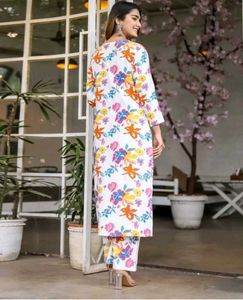 Pure Cotton Printed Kurta Pant Set