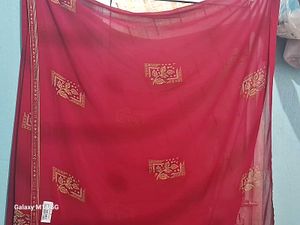 Elegant Red Saree