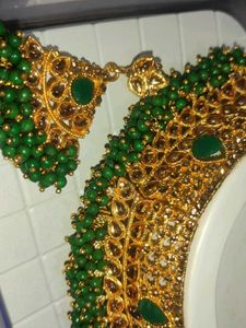 Green &amp; Gold Jewelry Set