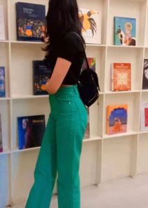 Zara Green Denim Jeans