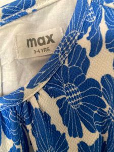 Max Blue Floral Frock