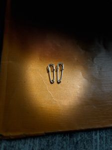 Safety Pin Shaped Earrings