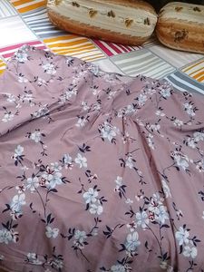 Floral Print Kaftan Kurti