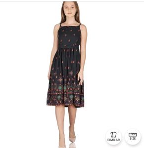 Boho Print Midi Dress