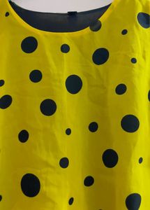 Yellow Polka Dot Top