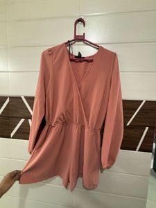 Peach Romper - Stylish &amp; Comfy