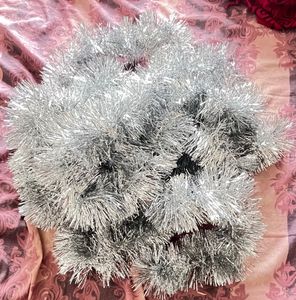 Silver Tinsel Garland
