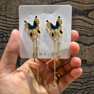 Butterfly Tassel Earrings