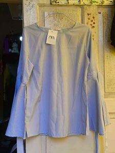 Striped Bell Sleeve Top