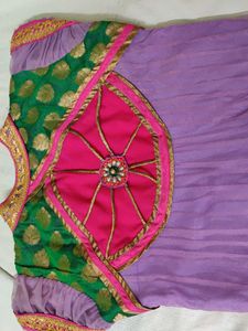 Party Wear Anarkali Top Medium Size