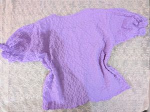 Cute Purple Peplum Top