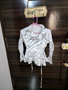 Stylish Geometric Print Top