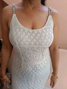 Elegant White Lace Slip Dress