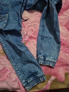 Boys Blue Denim Joggers