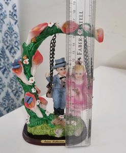 Decorative Couple on Swing Figurine