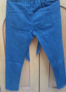 Dark Blue Denim With Belt