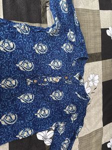 Blue Printed Kurta