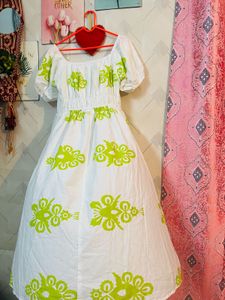 Beautiful Green Birthday Dress Sawan Special