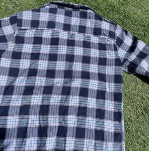 Casual fit checks shirt for women, size small