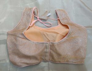 Peach Glitter Blouse