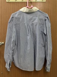 Striped Shirt with White Collar