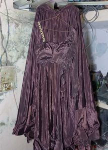 Brown Silk Lahanga Choli