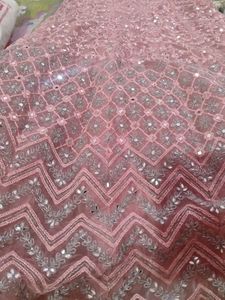 Pink Mirror Work Very Prity Gown