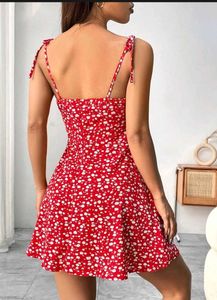 Newme Floral Red Mini Dress