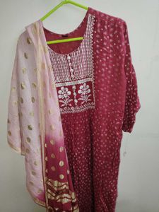 Elegant Maroon Kurta Set