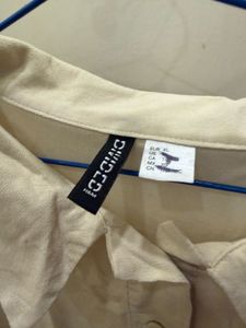 Oversized Beige Blouse