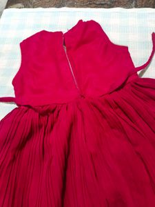 Red Embroidered Dress