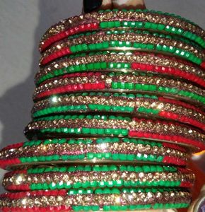 Sparkling Beaded Bangles