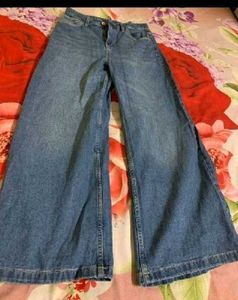 Wide Leg Denim Jeans