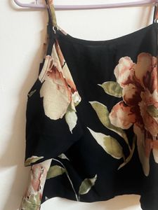 Off Shoulder Floral Print Top