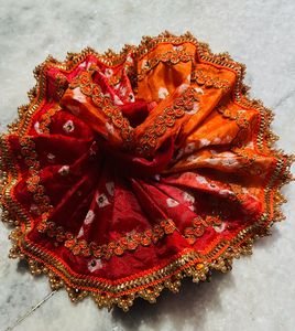 Laddu Gopal Fancy Dress Size 3,4,5 Colours Orange