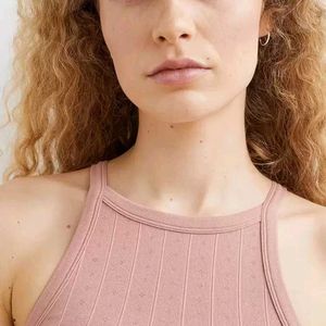 H&amp;M Seamless Ribbed Crop Top