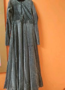 Elegant Grey Maxi Dress